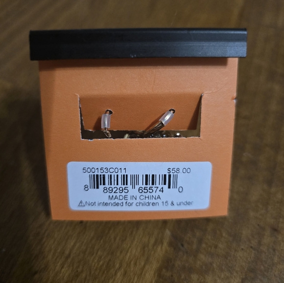 Betsey Johnson Skull Earrings w/ Butterflies - Picture 3 of 5